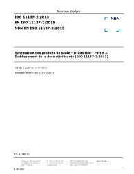 NBN EN ISO 11137-2:2015