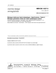 NBN EN 14227-5:2013