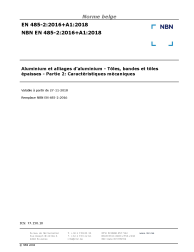 NBN EN 485-2:2016+A1:2018