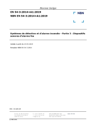 NBN EN 54-3:2014+A1:2019