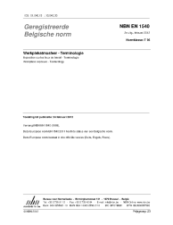 NBN EN 1540:2012
