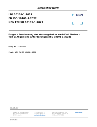 NBN EN ISO 10101-1:2022