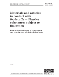 DD CEN/TS 13130-16:2005