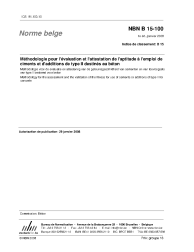 NBN B 15-100:2008