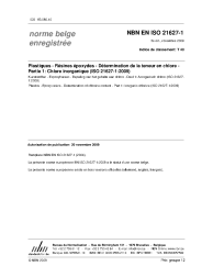 NBN EN ISO 21627-1:2009