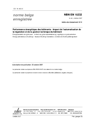 NBN EN 15232:2007