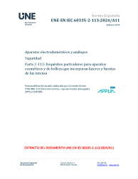 UNE-EN IEC 60335-2-113:2024/A11:2024