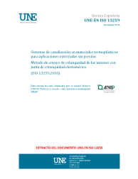 UNE-EN ISO 13259:2018