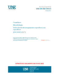 UNE-EN ISO 18415:2017