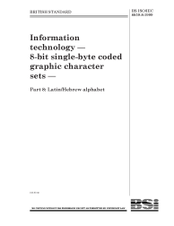 BS ISO/IEC 8859-8:1999