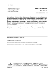 NBN EN ISO 3746:2011