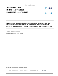 NBN EN ISO 11297-1:2018