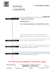 UNE-ISO/IEC 20000-1:2011