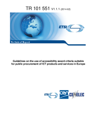 CEN/CLC/ETSI TR 101551:2014