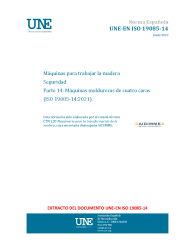 UNE-EN ISO 19085-14:2022