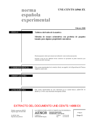 UNE-CEN/TS 14966:2008 EX (R2009)