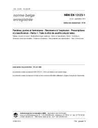 NBN EN 13123-1:2001