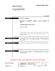 UNE-EN ISO 2233:2002