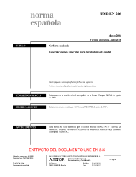 UNE-EN 246:2004 (R2014)