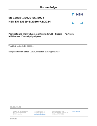 NBN EN 13819-1:2020+A1:2024