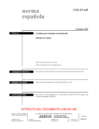 UNE-EN 445:2009 (R2020)