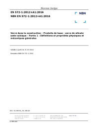 NBN EN 572-1:2012+A1:2016