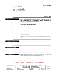 UNE 88113:2010 (R2015)
