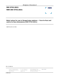NBN ISO 5752:2021