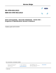 NBN EN 4709-002:2023