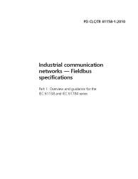 PD CLC/TR 61158-1:2010