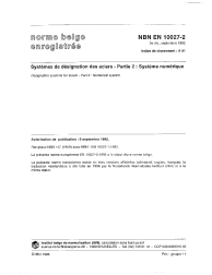 NBN EN 10027-2:1992