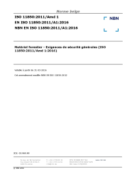 NBN EN ISO 11850:2011/A1:2016