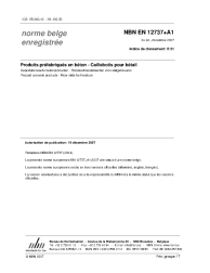 NBN EN 12737+A1:2007