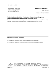 NBN EN ISO 16443:2014