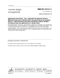 NBN EN 16272-3-1:2012