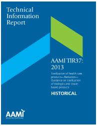 AAMI TIR37:2013 [HISTORICAL]