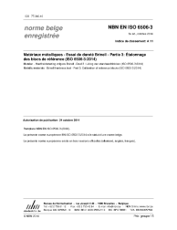 NBN EN ISO 6506-3:2014