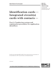BS EN ISO/IEC 7816-5:1996