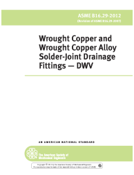 ASME B16.29-2012 - W CPRT