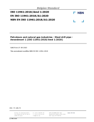 NBN EN ISO 11961:2018/A1:2020