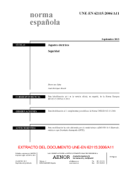 UNE-EN 62115:2006/A11:2013