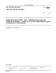 NBN EN 13146-10:2017