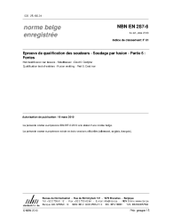 NBN EN 287-6:2010