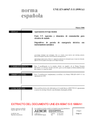 UNE-EN 60947-5-5:1999/A1:2006