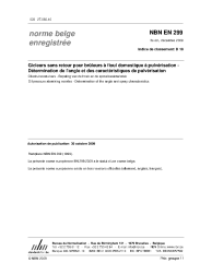 NBN EN 299:2009