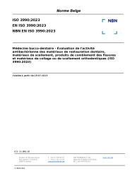 NBN EN ISO 3990:2023
