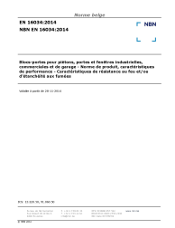 NBN EN 16034:2014