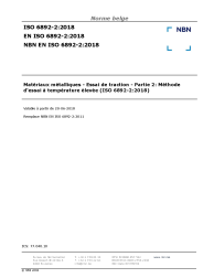 NBN EN ISO 6892-2:2018