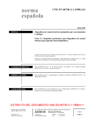 UNE-EN 60730-2-1:1998/A11:2005