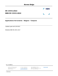 NBN EN 15551:2022